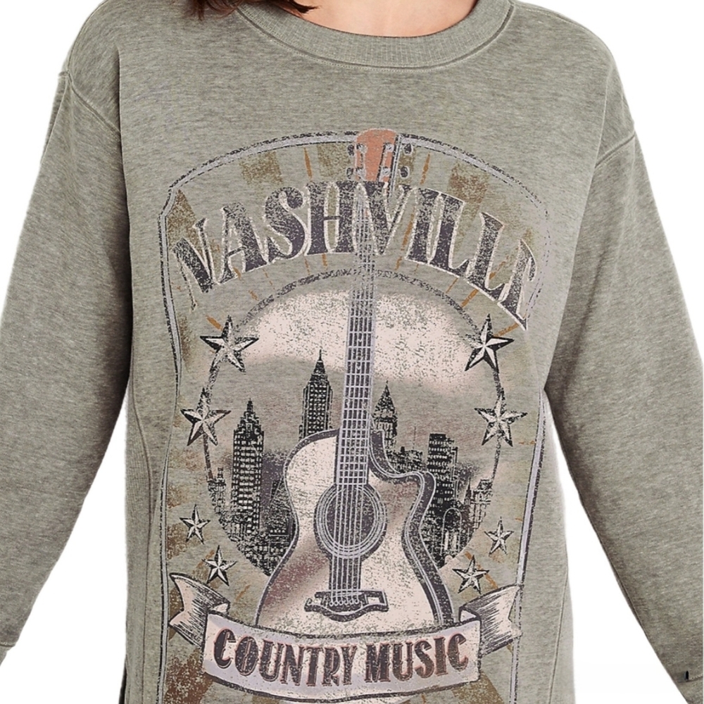 Nashville Music Long Graphic Sweatshirt